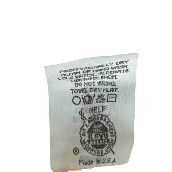 Vintage Union Made Blush Pink Pleated Knit Midi Skirt M/L - Picture 4 of 4